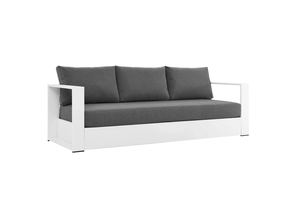 EEI-5749-WHI-CHA Tahoe 4-Piece Outdoor Patio Powder-Coated Aluminum Set By Modway