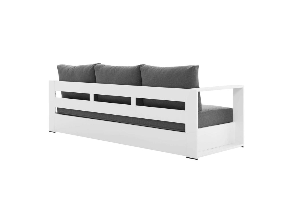 EEI-5749-WHI-CHA Tahoe 4-Piece Outdoor Patio Powder-Coated Aluminum Set By Modway