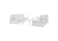 EEI-5749-WHI-WHI Tahoe 4-Piece Outdoor Patio Powder-Coated Aluminum Set By Modway