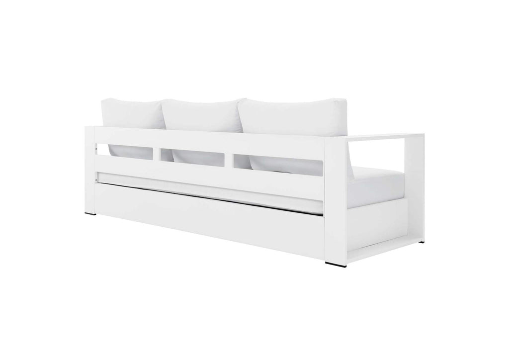EEI-5749-WHI-WHI Tahoe 4-Piece Outdoor Patio Powder-Coated Aluminum Set By Modway