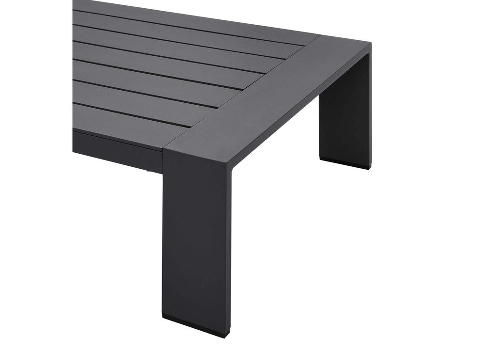 EEI-5750-GRY-WHI Tahoe 2-Piece Outdoor Patio Powder-Coated Aluminum Set By Modway