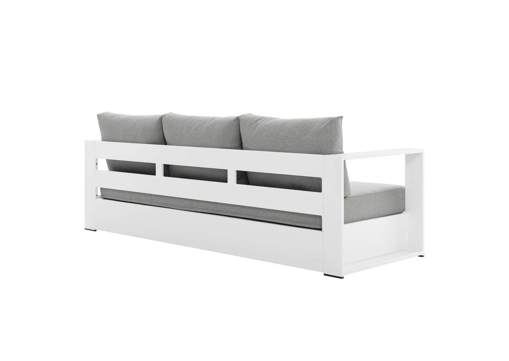 EEI-5750-WHI-GRY Tahoe 2-Piece Outdoor Patio Powder-Coated Aluminum Set By Modway