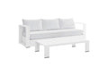EEI-5750-WHI-WHI Tahoe 2-Piece Outdoor Patio Powder-Coated Aluminum Set By Modway