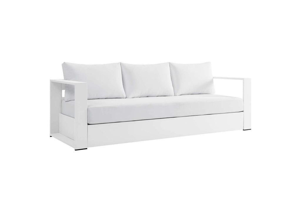 EEI-5750-WHI-WHI Tahoe 2-Piece Outdoor Patio Powder-Coated Aluminum Set By Modway