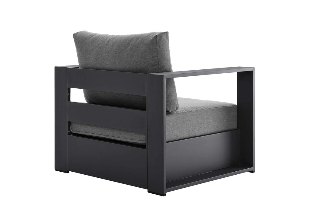 EEI-5751-GRY-CHA Tahoe 2-Piece Outdoor Patio Powder-Coated Aluminum Armchair Set By Modway