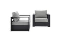 EEI-5751-GRY-GRY Tahoe 2-Piece Outdoor Patio Powder-Coated Aluminum Armchair Set By Modway