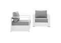 EEI-5751-WHI-GRY Tahoe 2-Piece Outdoor Patio Powder-Coated Aluminum Armchair Set By Modway