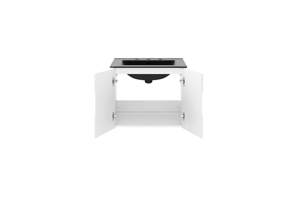 EEI-5782-WHI-BLK Vitality 24" Bathroom Vanity By Modway