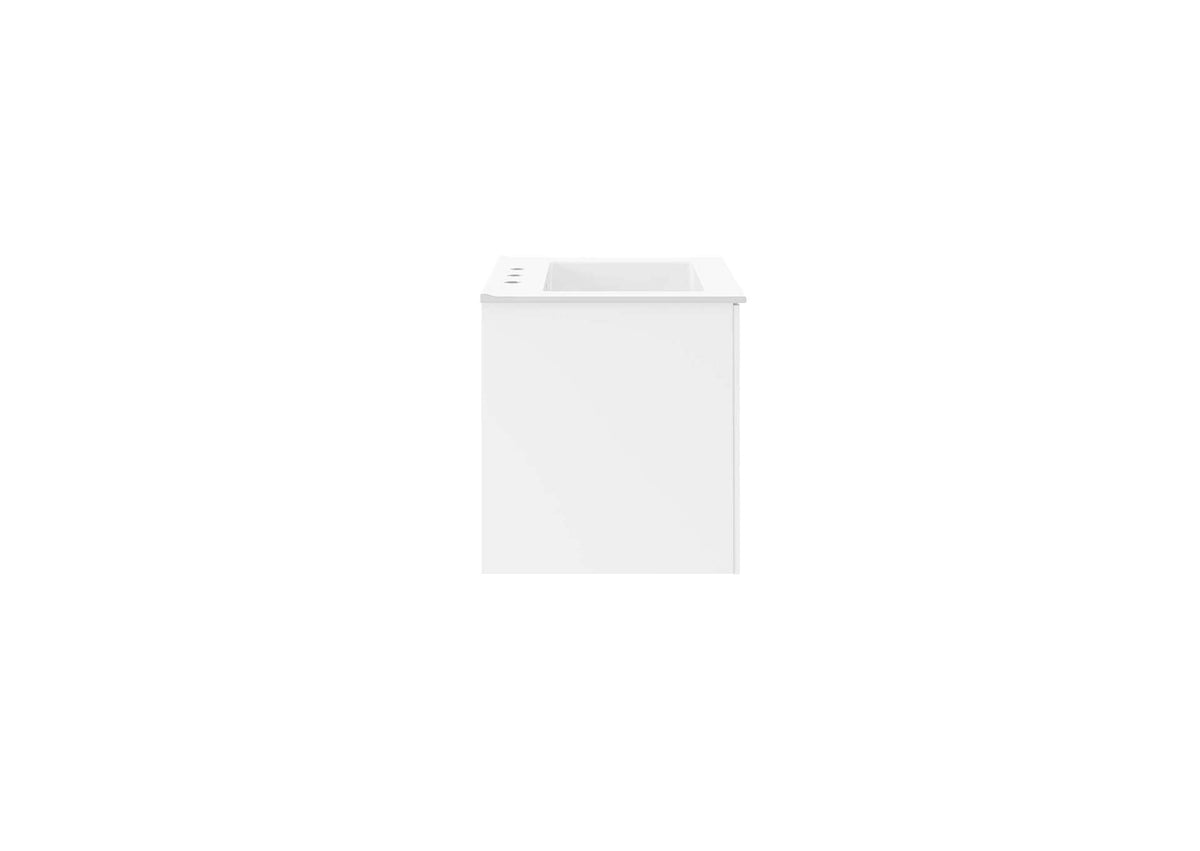 EEI-5782-WHI-WHI Vitality 24" Bathroom Vanity By Modway