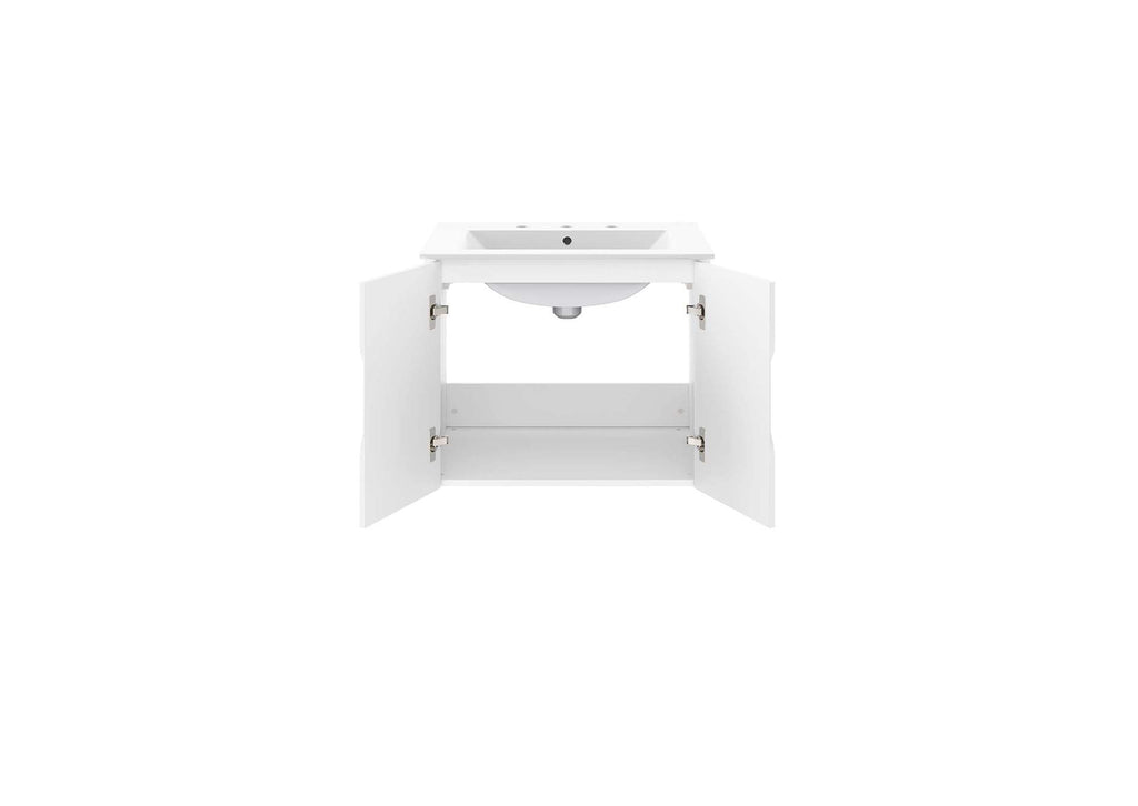 EEI-5782-WHI-WHI Vitality 24" Bathroom Vanity By Modway