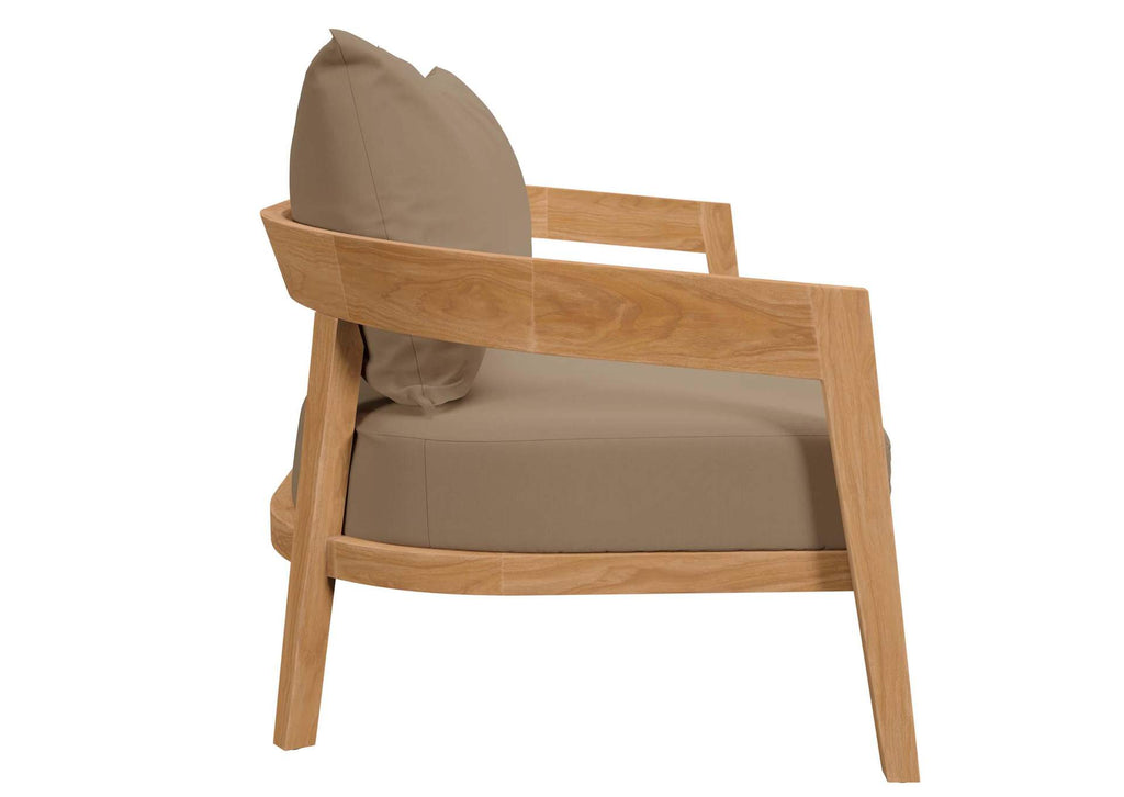 EEI-5834-NAT-LBR Brisbane 3-Piece Teak Wood Outdoor Patio Set By Modway