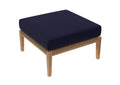 EEI-5854-GRY-NAV Clearwater Outdoor Patio Teak Wood Ottoman By Modway