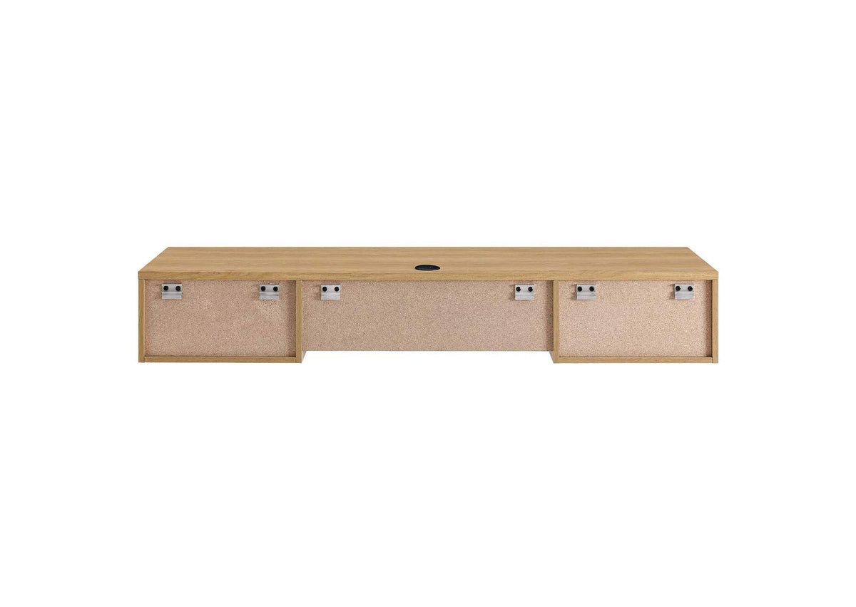 EEI-5865-OAK Render Wall Mount Wood Office Desk By Modway