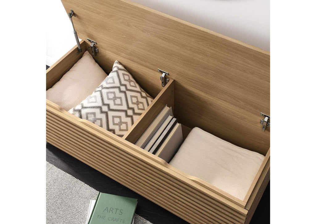 EEI-6057-OAK Render Storage Bench By Modway