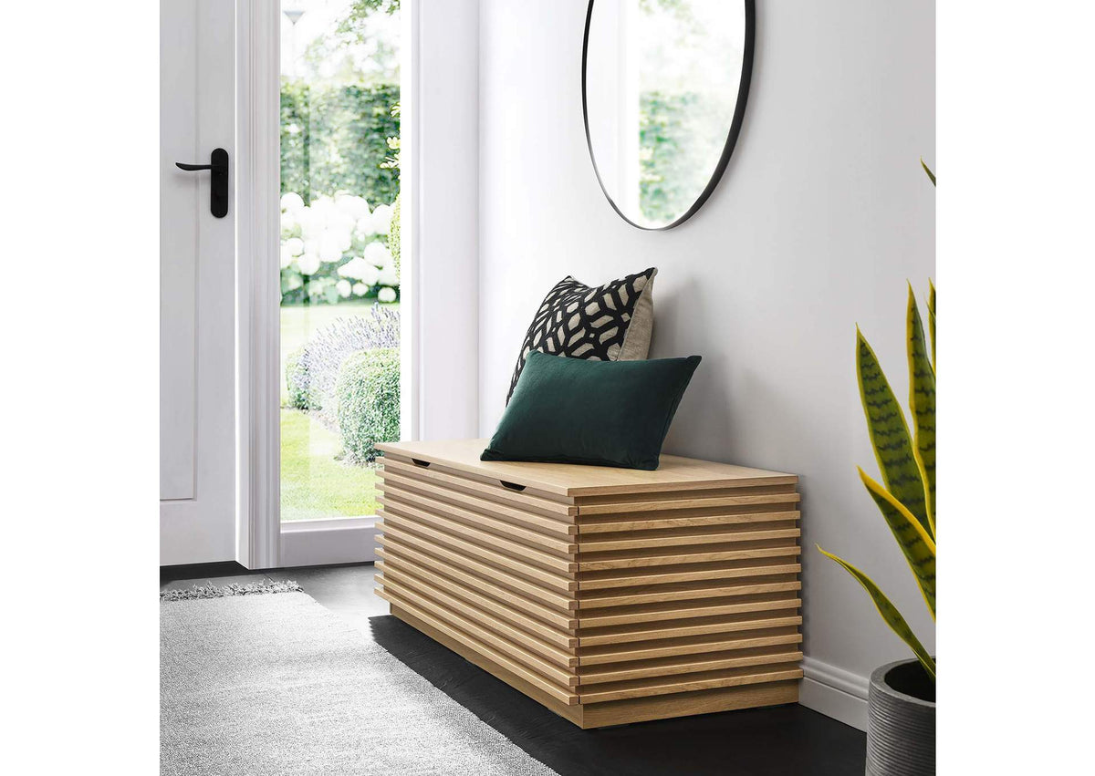 EEI-6057-OAK Render Storage Bench By Modway