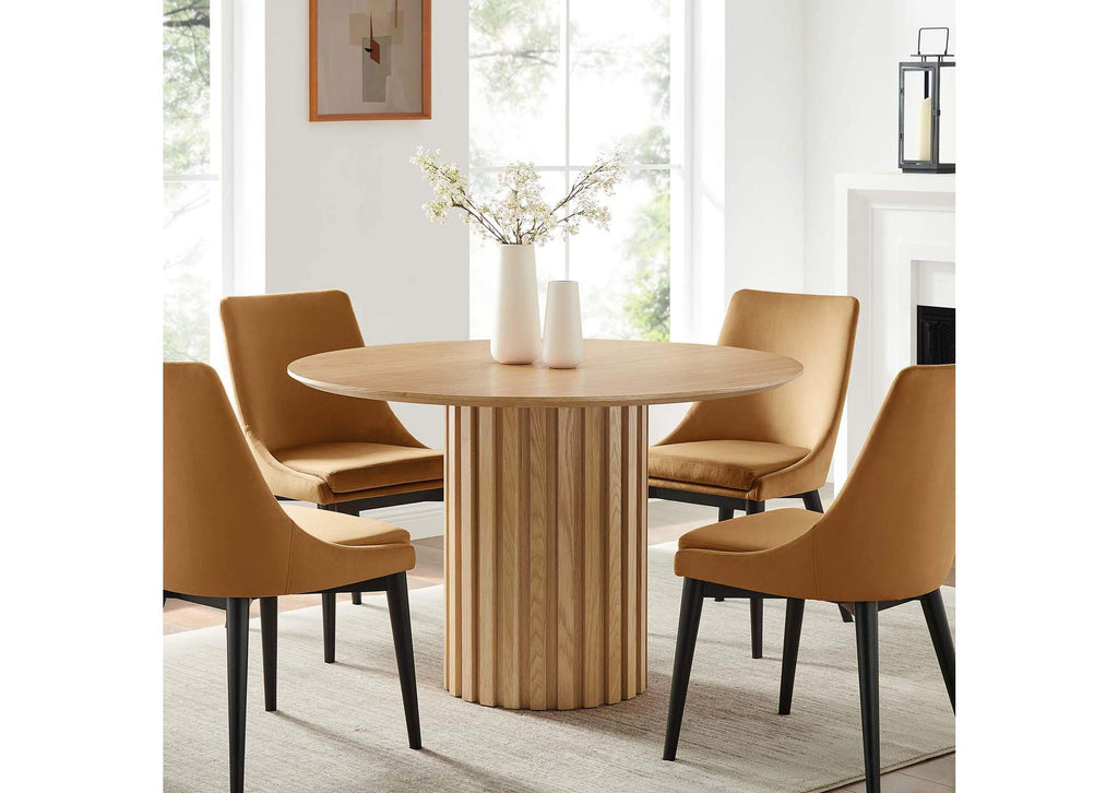 EEI-6064-OAK-SET Senja 47" Round Dining Table By Modway