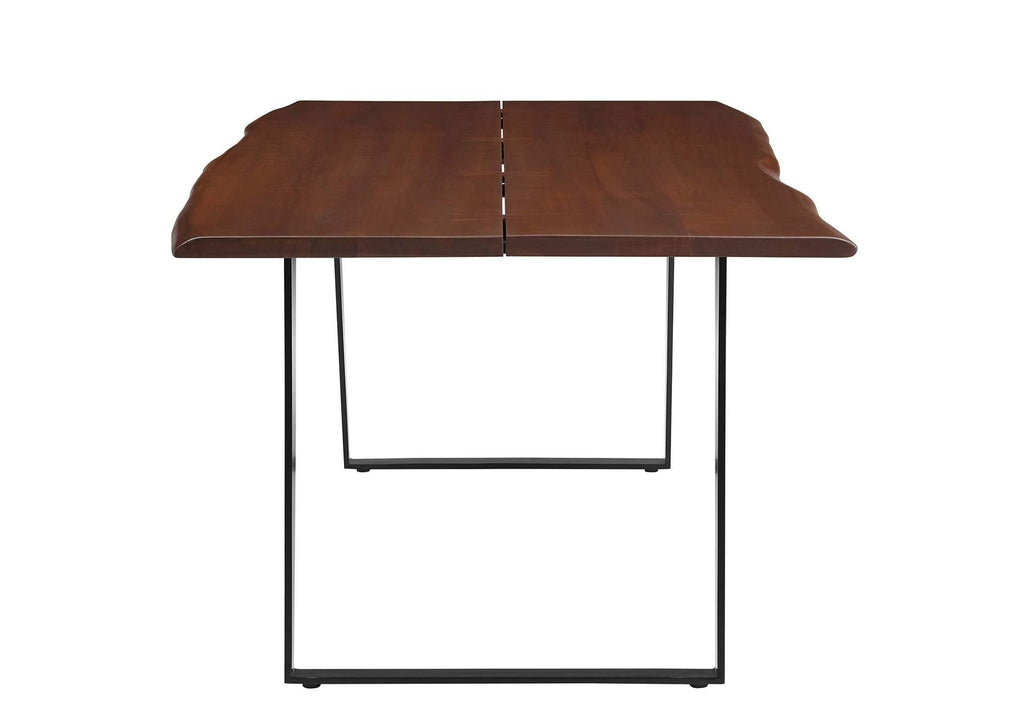 EEI-6069-BLK-WAL Viggo 74" Live Edge Acacia Wood Dining Table By Modway