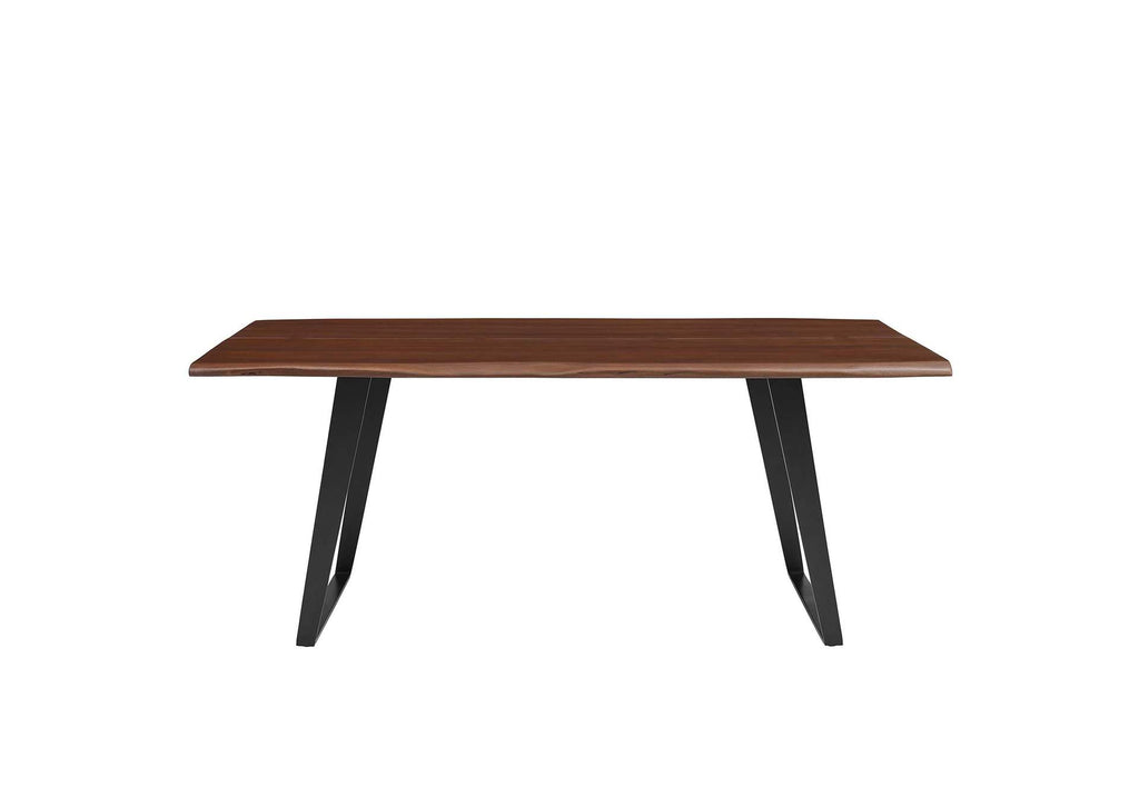 EEI-6069-BLK-WAL Viggo 74" Live Edge Acacia Wood Dining Table By Modway