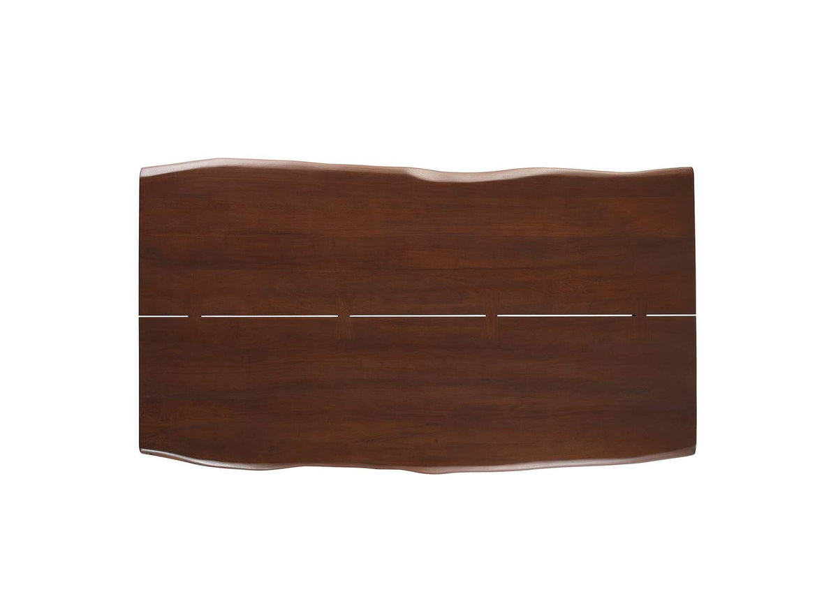 EEI-6069-BLK-WAL Viggo 74" Live Edge Acacia Wood Dining Table By Modway