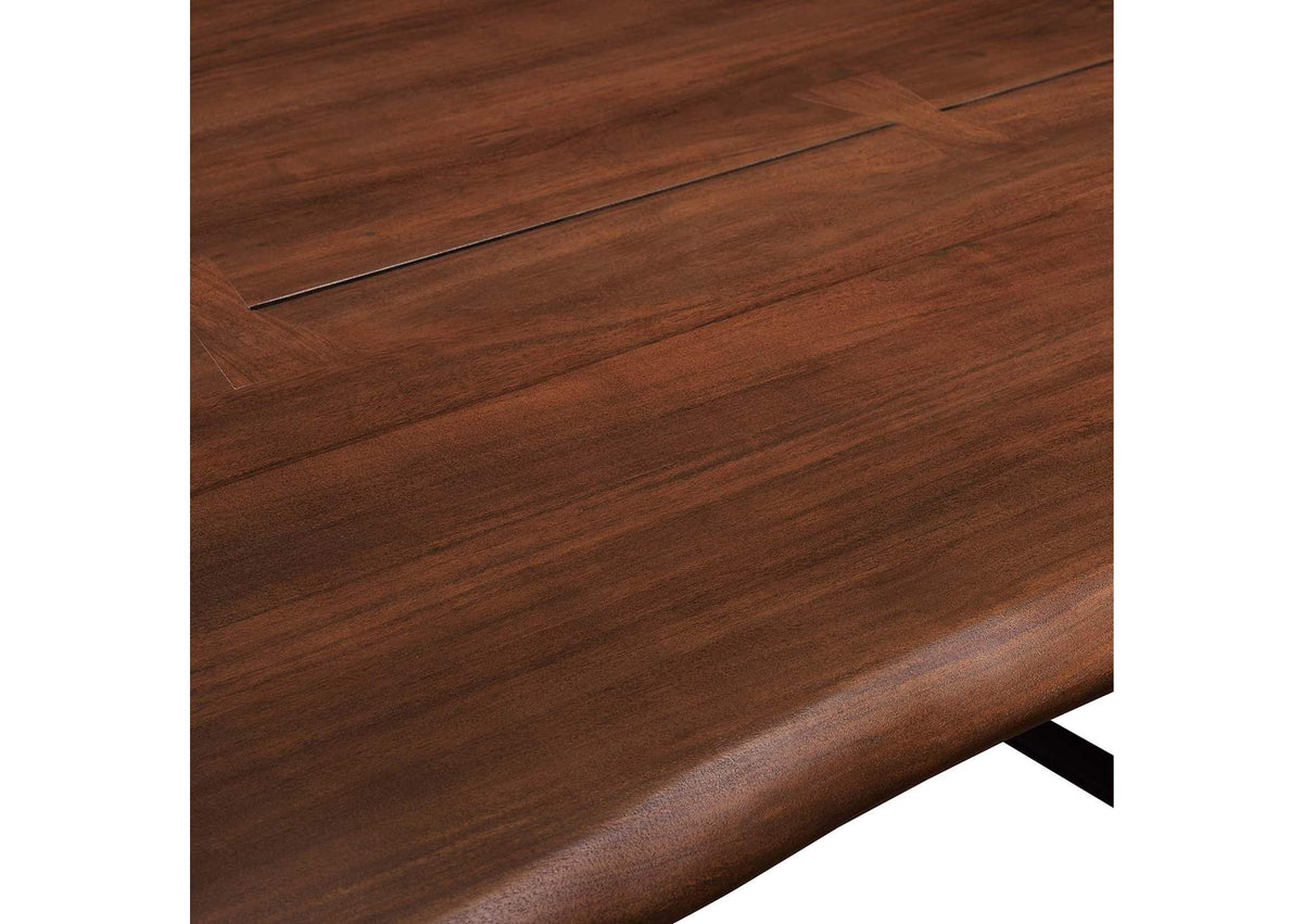 EEI-6069-BLK-WAL Viggo 74" Live Edge Acacia Wood Dining Table By Modway