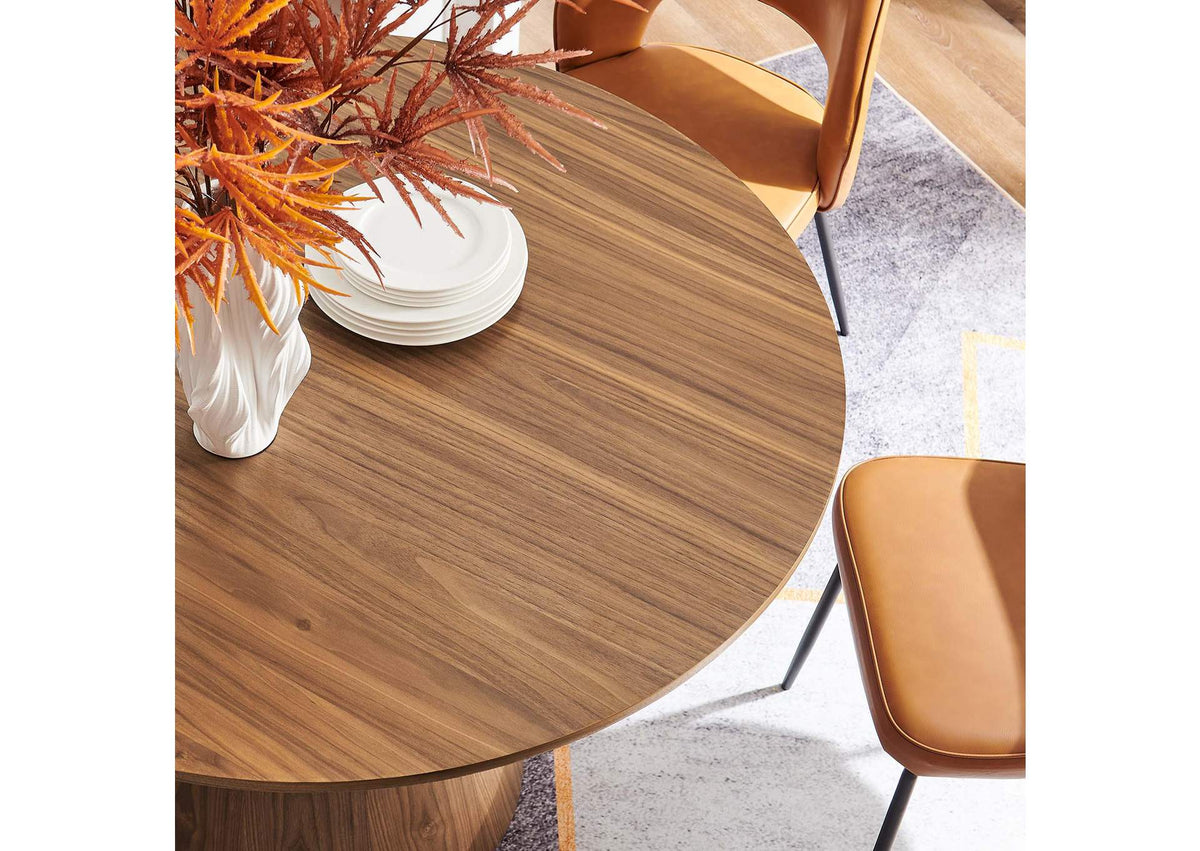 EEI-6102-WAL Provision 47" Round Dining Table By Modway