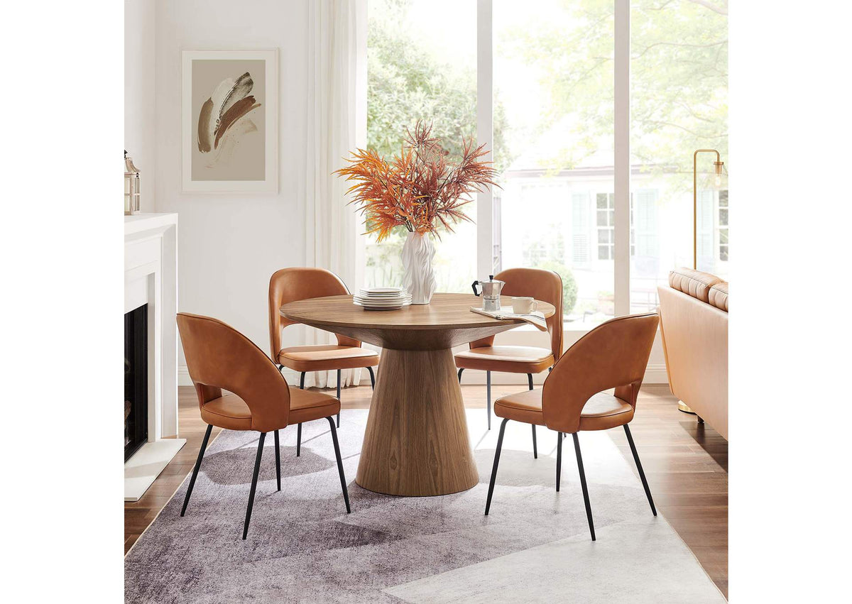 EEI-6102-WAL Provision 47" Round Dining Table By Modway
