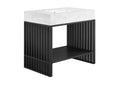 EEI-6108-WHI-BLK Gridiron 36" Bathroom Vanity By Modway