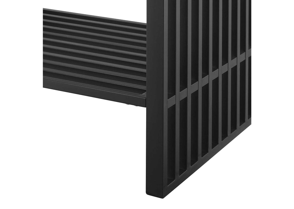 EEI-6108-WHI-BLK Gridiron 36" Bathroom Vanity By Modway