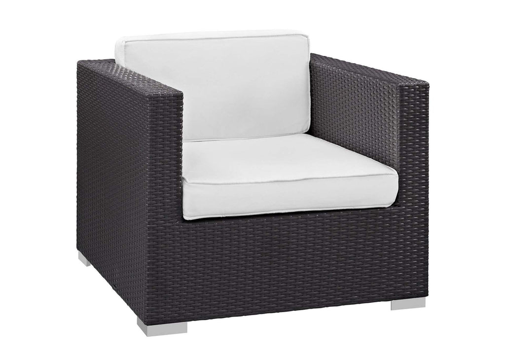 EEI-610-EXP-WHI-SET Venice 8 Piece Outdoor Patio Sofa Set By Modway