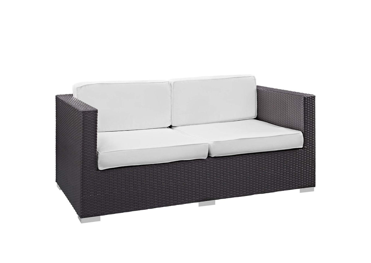 EEI-610-EXP-WHI-SET Venice 8 Piece Outdoor Patio Sofa Set By Modway