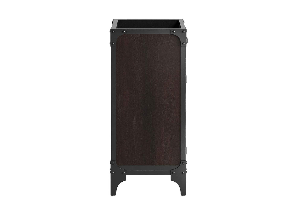 EEI-6411-WHI-BLK Steamforge 18" Bathroom Vanity By Modway