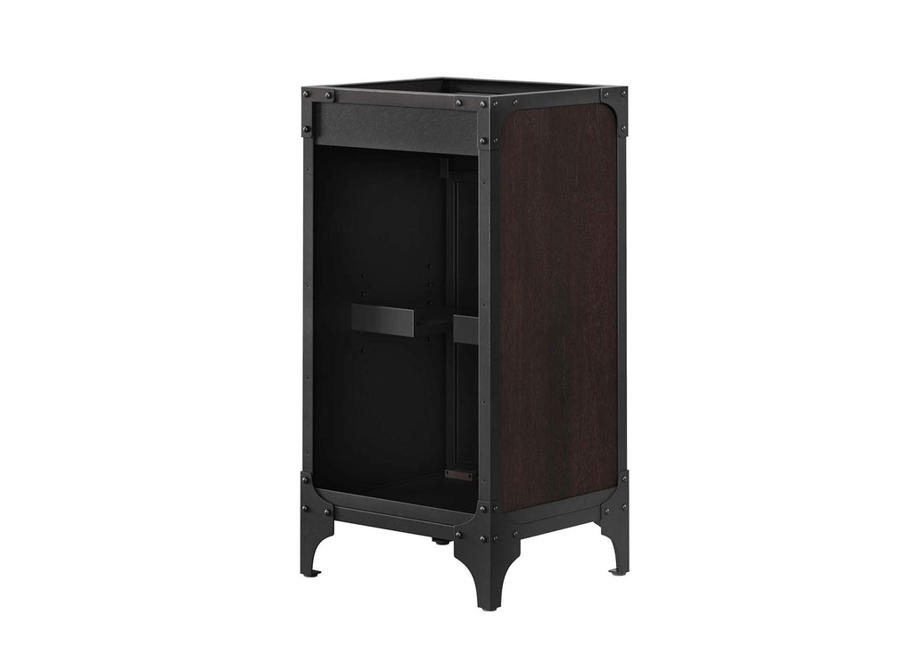 EEI-6411-WHI-BLK Steamforge 18" Bathroom Vanity By Modway