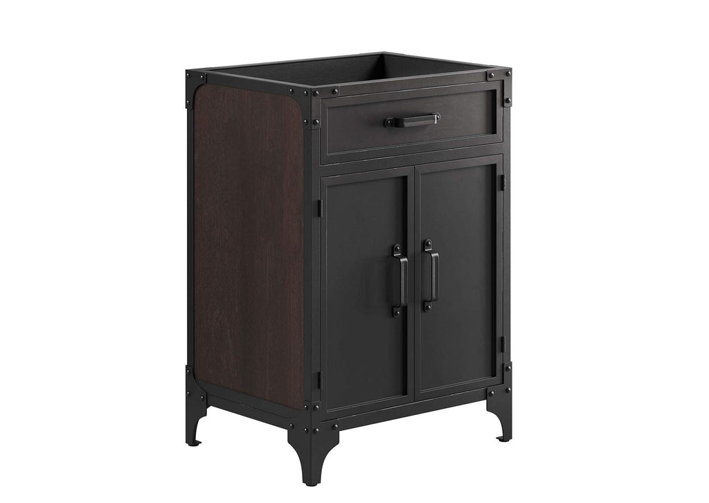 EEI-6413-WHI-BLK Steamforge 24" Bathroom Vanity By Modway