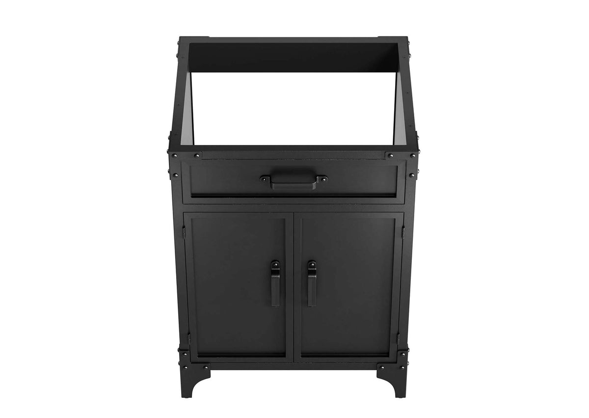EEI-6413-WHI-BLK Steamforge 24" Bathroom Vanity By Modway