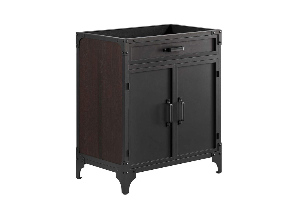 EEI-6415-WHI-BLK Steamforge 30" Bathroom Vanity By Modway
