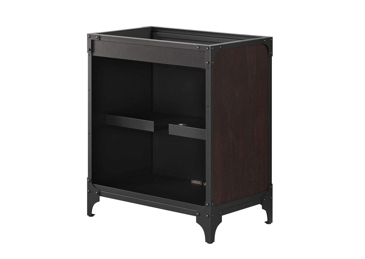 EEI-6128-BLK-WAL Steamforge 30" Bathroom Vanity Cabinet - Sink Basin Not Included - By Modway