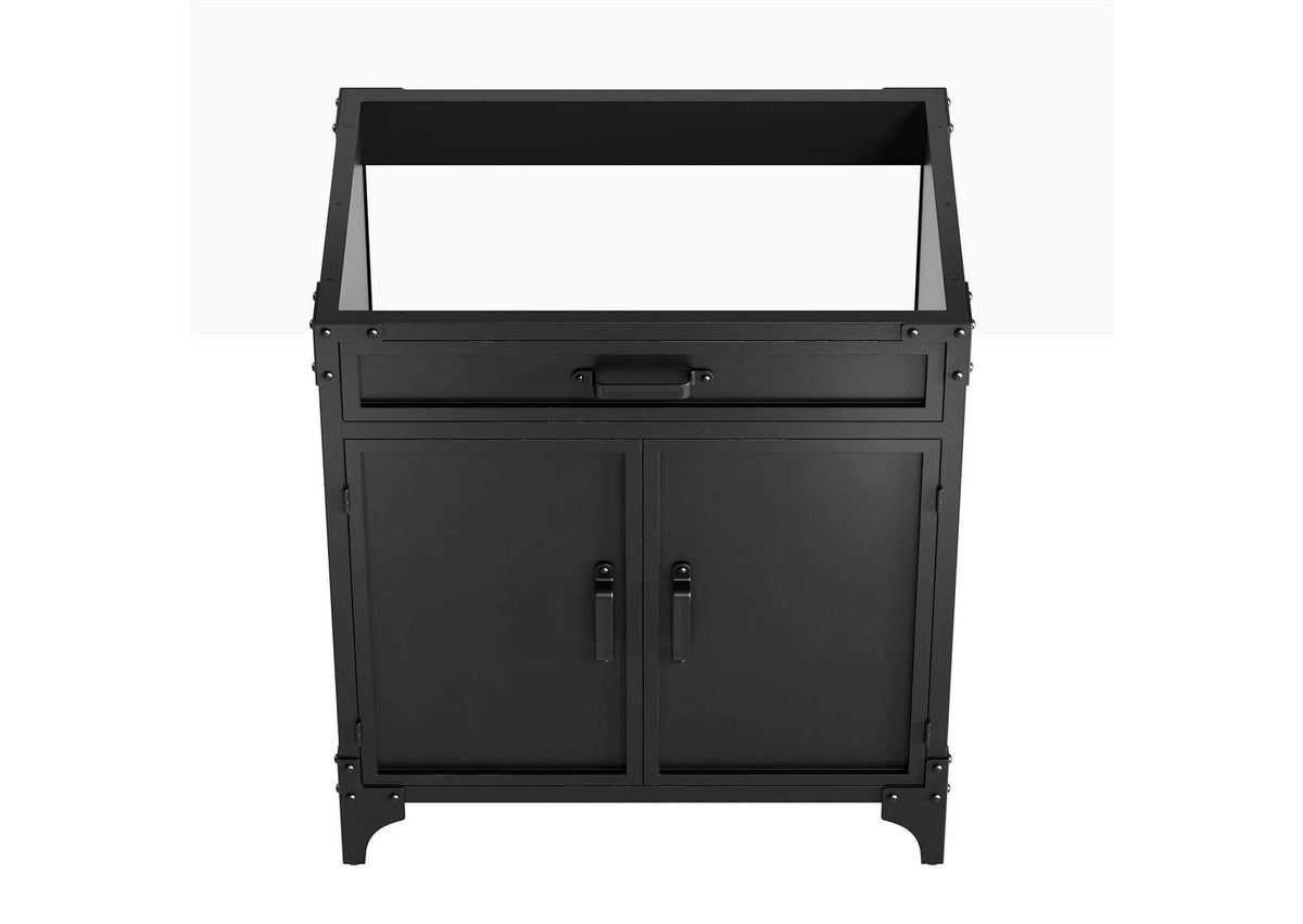 EEI-6415-WHI-BLK Steamforge 30" Bathroom Vanity By Modway