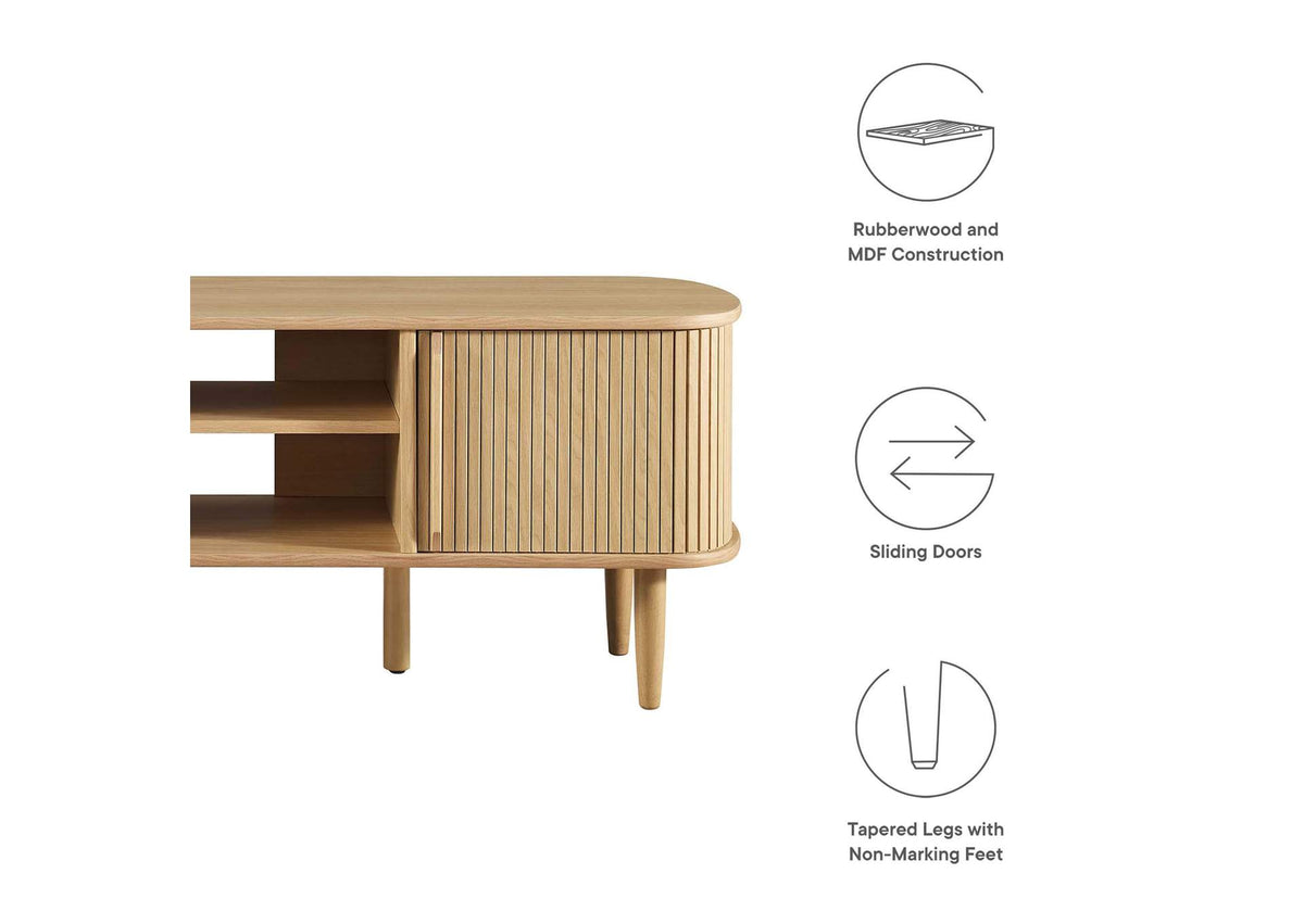 EEI-6158-OAK Contour 55" TV Stand By Modway