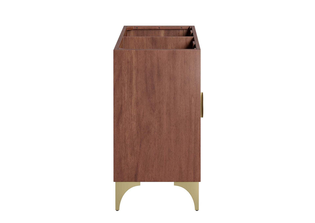 EEI-6169-WAL Daylight 48" Double Sink Compatible - Not Included - Bathroom Vanity Cabinet By Modway