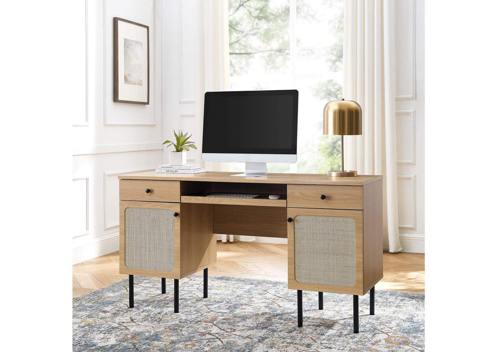 EEI-6199-OAK Chaucer Office Desk By Modway