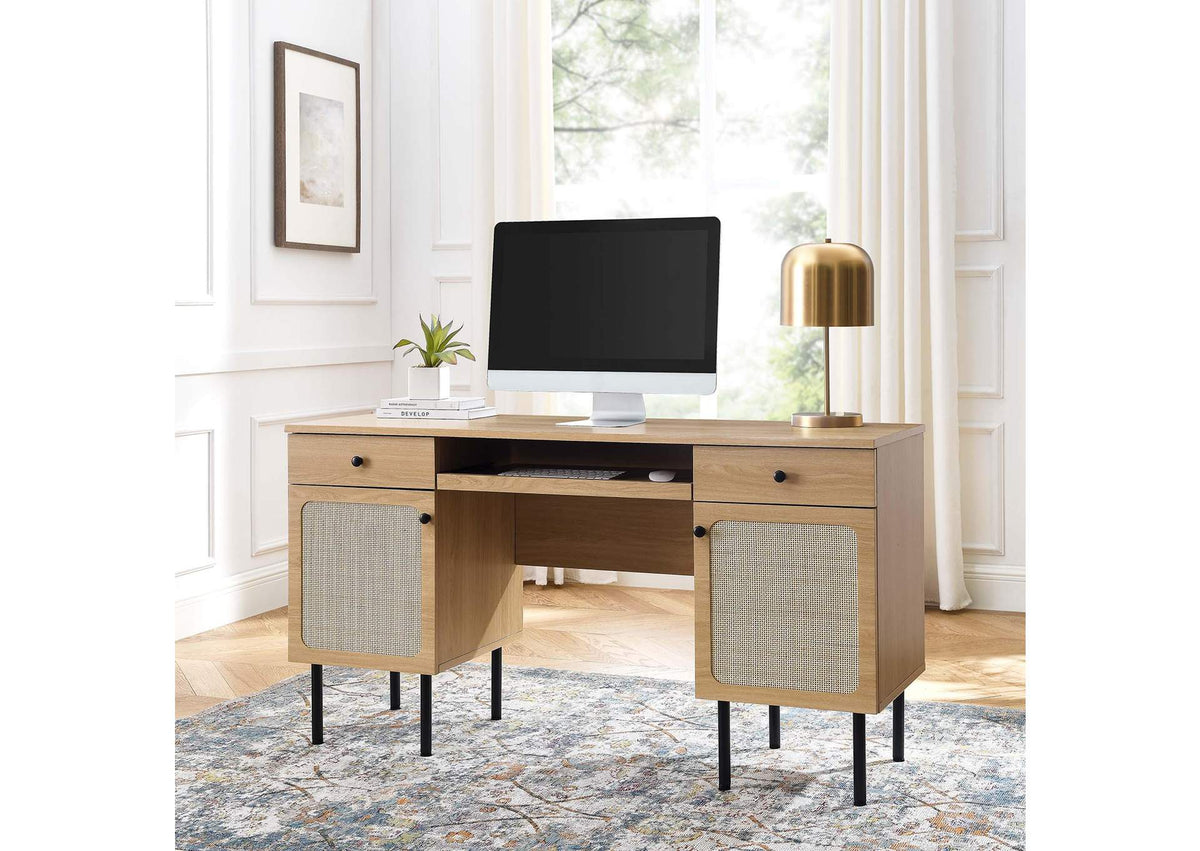 EEI-6199-OAK Chaucer Office Desk By Modway