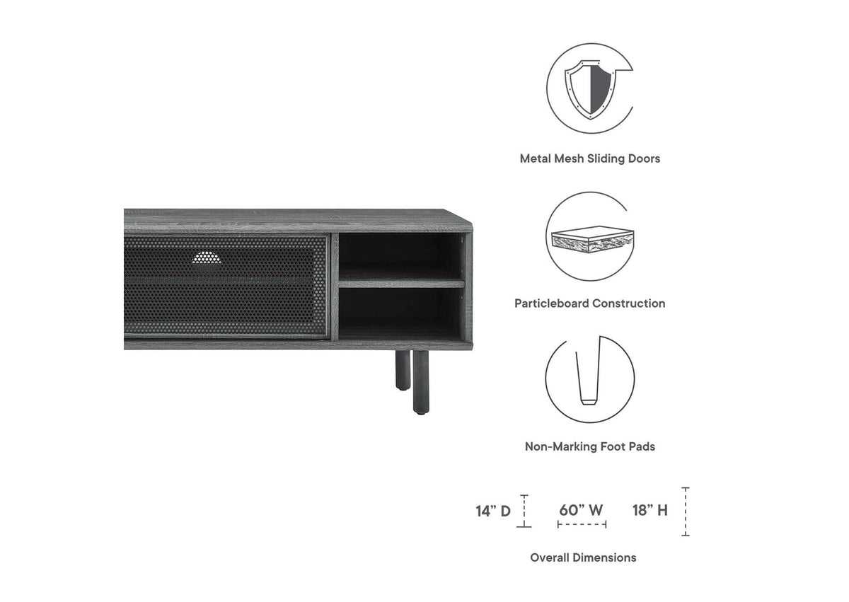 EEI-6234-CHA Kurtis 60" TV Stand By Modway