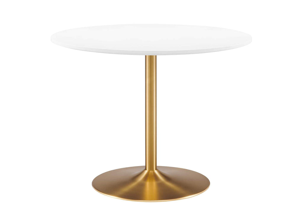 EEI-6249-GLD-WHI Amuse 40" Dining Table By Modway