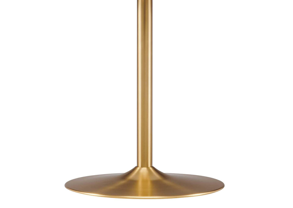 EEI-6249-GLD-WHI Amuse 40" Dining Table By Modway
