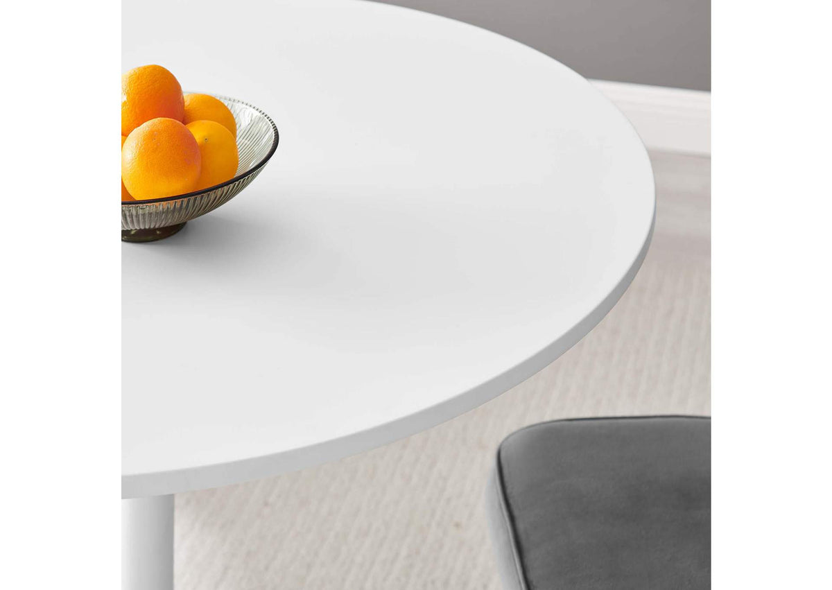 EEI-6249-WHI-WHI Amuse 40" Dining Table By Modway