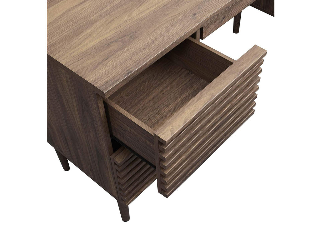 EEI-6254-WAL Render Office Desk By Modway