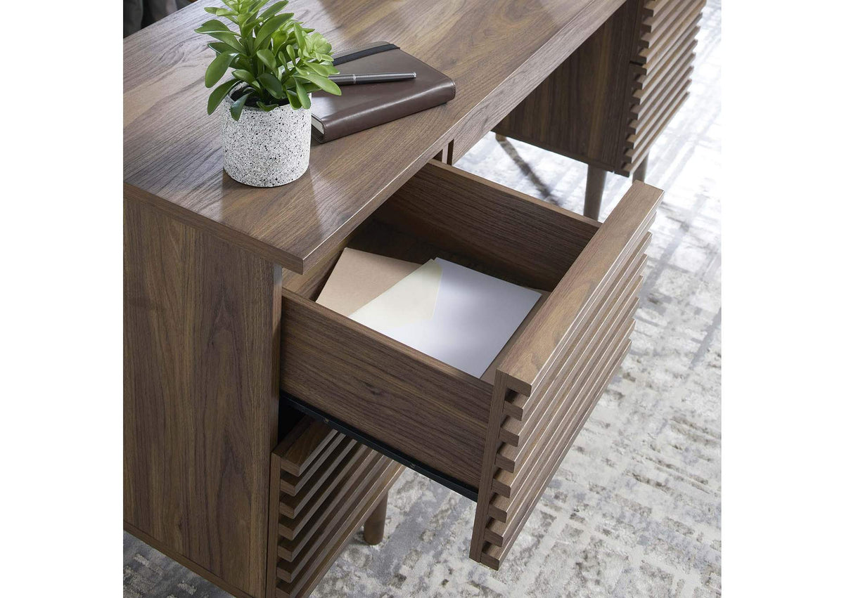 EEI-6254-WAL Render Office Desk By Modway