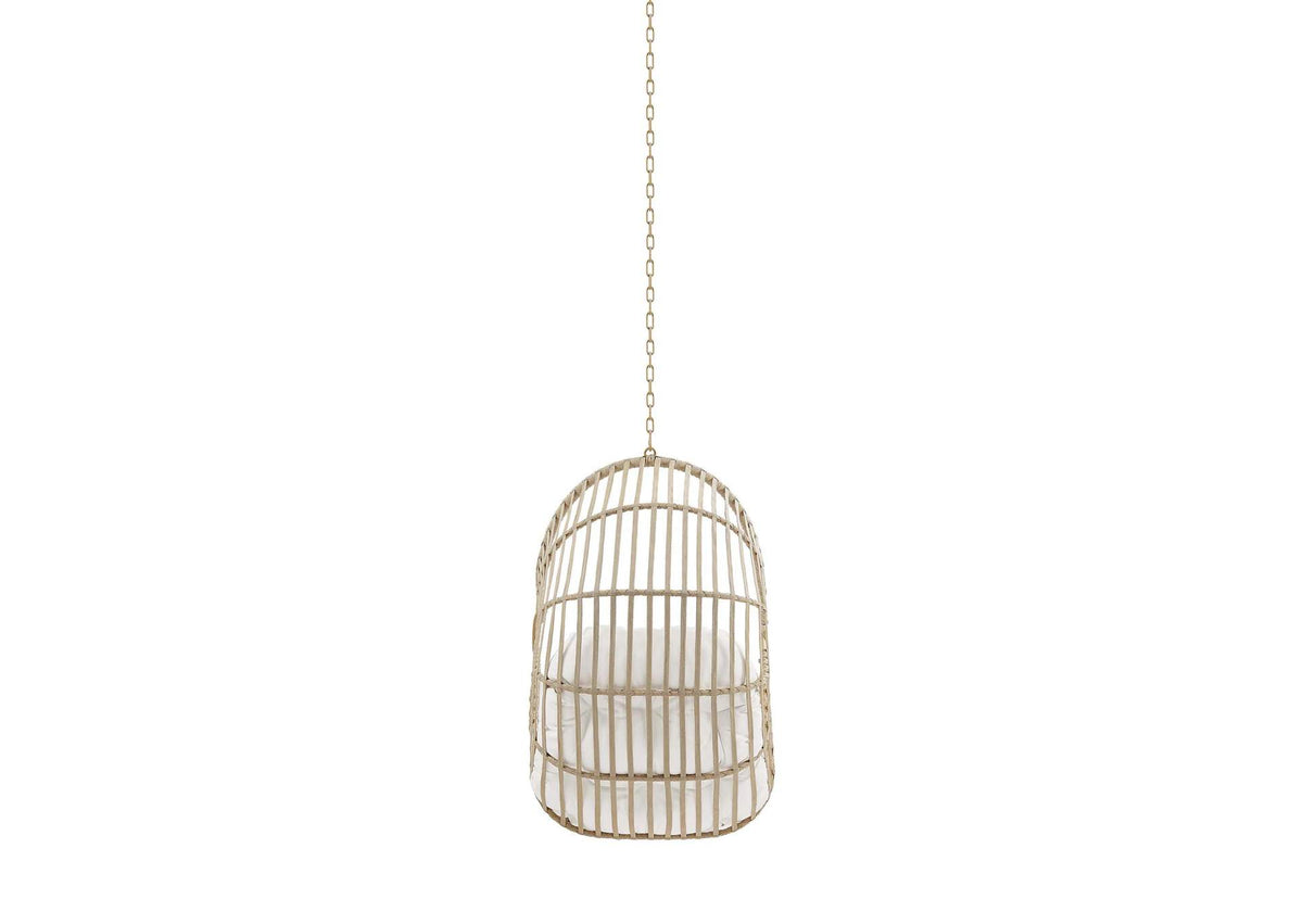 EEI-6261-NAT-WHI Amalie Wicker Rattan Outdoor Patio Rattan Swing Chair Without Stand By Modway
