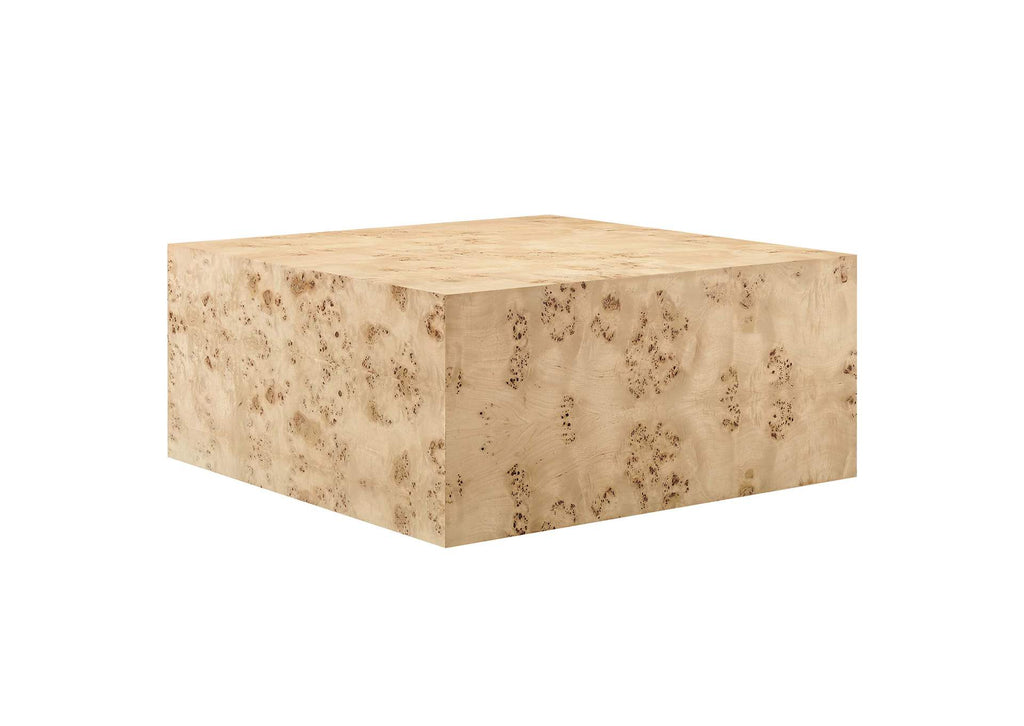 EEI-6272-NAB Cosmos 36" Square Burl Wood Coffee Table By Modway