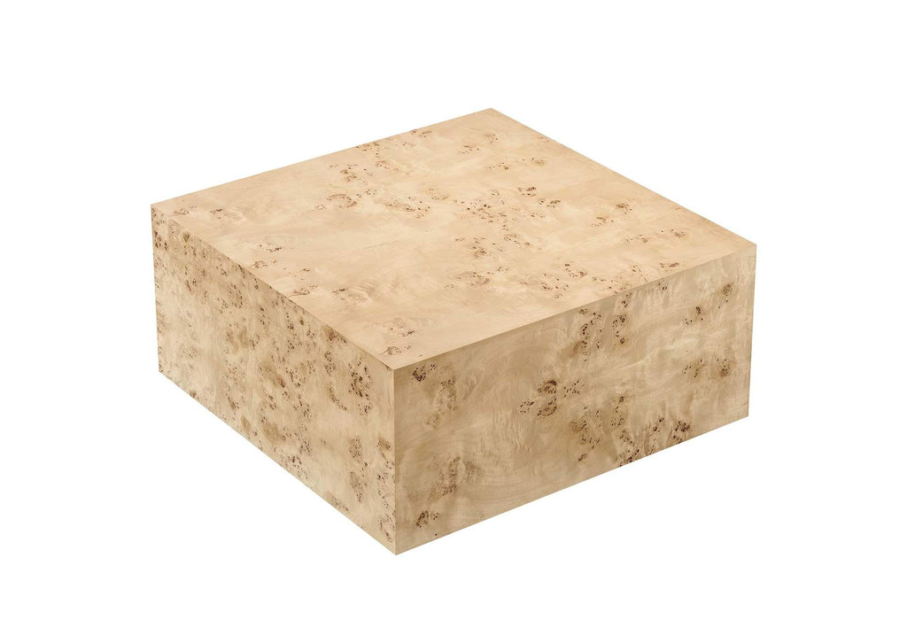 EEI-6272-NAB Cosmos 36" Square Burl Wood Coffee Table By Modway